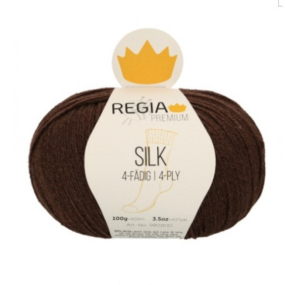 Пряжа, Schachenmayr Regia Premium Silk 00089 коричневый