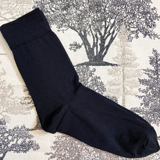 Носки шелковые, черные, размер 40-41, НС24