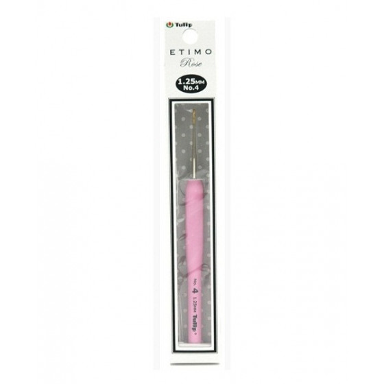 Крючок для вязания с ручкой Tulip "ETIMO Rose" 1,25 мм, TEL-04e
