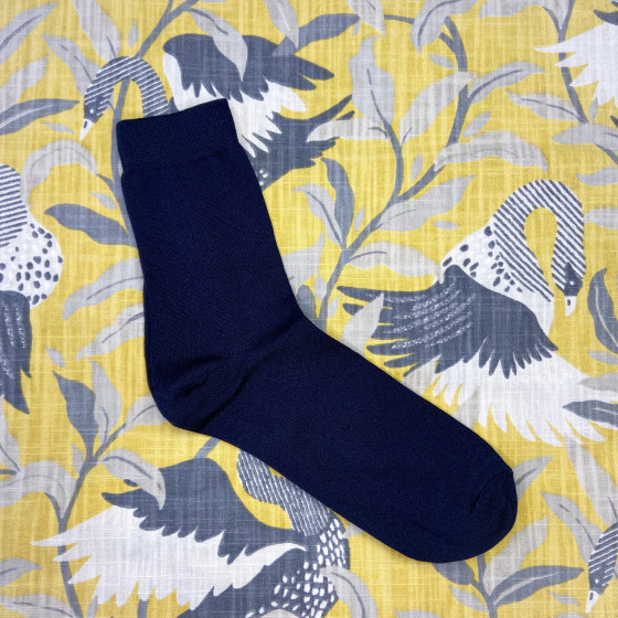 Носки шелковые, синие, размер 39-40, НС25