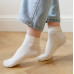 Носки шелковые укороченные, молочные, размер 38-39, НС33