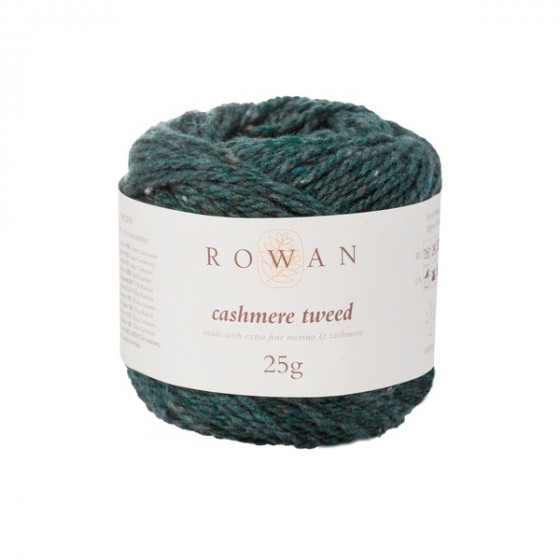 Пряжа, Rowan Cashmere Tweed 013 темно-зеленый