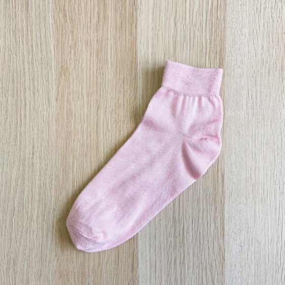Носки шелковые укороченные розовые, размер 38-39, НС43