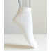 Носки шелковые укороченные, белые, размер 44-45, НС51