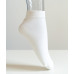 Носки шелковые укороченные, белые, размер 36-37, НС54