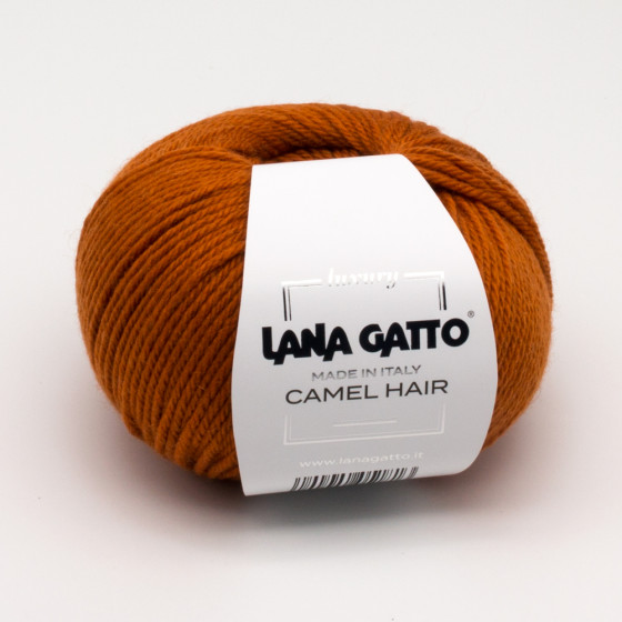 Пряжа, Lana Gatto Camel Hair 08403, цвет оранжевый