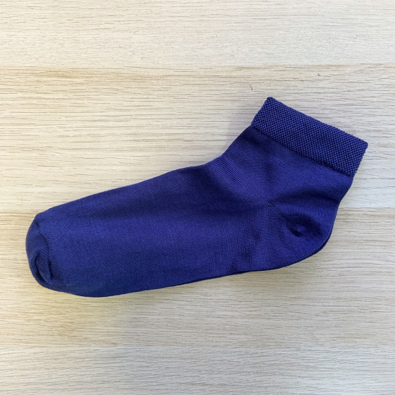Носки шелковые укороченные, джинс, размер 39-40, НС83