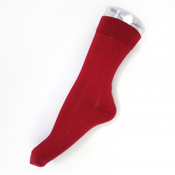 Носки шелковые, красно-бордовый, размер 44-45, НС98
