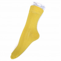 Носки шелковые, желтый, размер 37-38, НС145