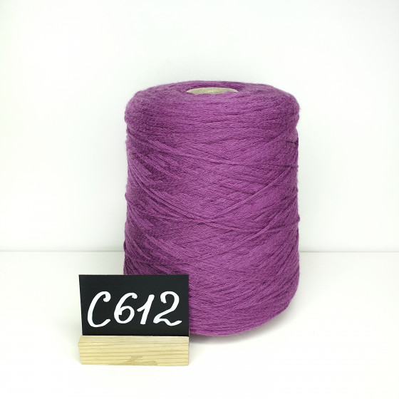 Пряжа, Смесовка фиолетовая фуксия, петельный шнурок, Vesuvio С612